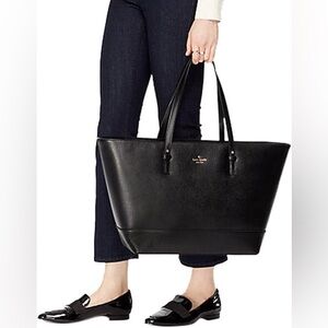 Kate Spade New York Black Harmony Leather Hand Tote Bag